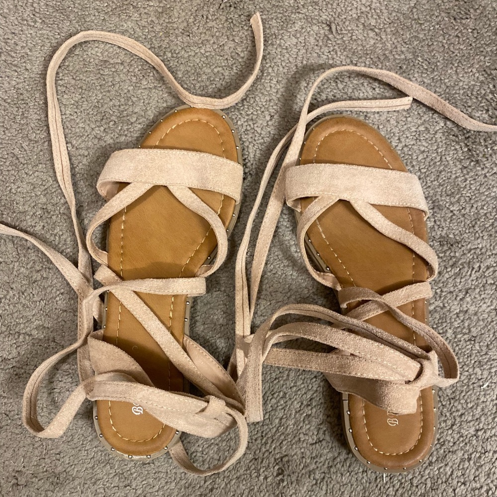 Lace up sandals